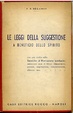 Cover of Le leggi della suggestione a beneficio dello spirito
