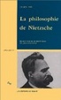Cover of La philosophie de Nietzsche