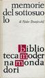 Cover of Memorie del sottosuolo