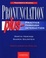 Cover of "Pronunciation Plus Teacher's manual"