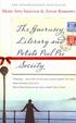 Cover of The Guernsey Literary and Potato Peel Pie Society