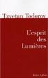 Cover of L'esprit des Lumières