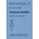 Cover of Amarna studies and other selected papers