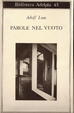 Cover of Parole nel vuoto