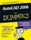 Cover of "AutoCAD 2006 for Dummies"
