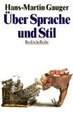 Cover of Über Sprache und Stil
