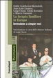 Cover of La terapia familiare in Europa. Invenzione a cinque voci
