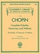 Cover of Complete Preludes, Nocturnes and Waltzes