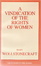 Cover of 'A vindication of the rights of women'