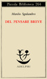 Cover of Del pensare breve