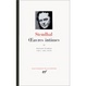 Cover of Oeuvres intimes