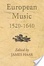Cover of European music, 1520-1640