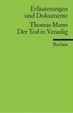 Cover of Der Tod in Venedig