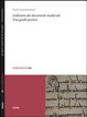 Cover of L'edizione dei documenti medievali. Una guida pratica