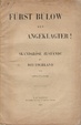 Cover of Fürst Bülow als Angeklagter!