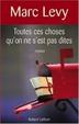 Cover of Toutes ces choses qu'on ne s'est pas dites