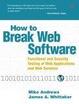 Cover of How to Break Web Software