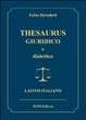 Cover of Thesaurus giuridico e dialettico (latino-italiano)