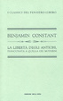 Cover of La libertà degli antichi, paragonata a quella dei moderni