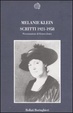 Cover of Melanie Klein scritti (1921-1958)