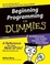 Cover of "Beginning Programming for Dummies"