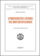 Cover of Autoriferimento e antinomia nell'ordinamento giuridico