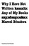 Cover of "Why I Have Not Written Any of My Books"