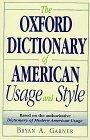 The Oxford dictionary of American usage and style