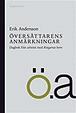 Cover of Översattarens anmärkningar