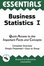 Cover of "The Essentials of Business Statistics I"