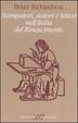 Cover of Stampatori, autori e lettori nell'Italia del Rinascimento