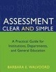 Cover of Assessment Clear and Simple