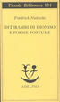 Cover of Ditirambi di Dioniso e Poesie postume