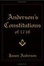 Cover of Anderson's Constitutions Of 1738