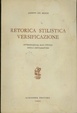 Cover of Retorica stilistica versificazione