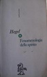 Cover of Fenomenologia dello spirito