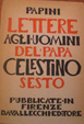 Cover of Lettere agli uomini del papa Celestino Sesto