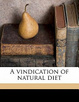 Cover of A Vindication of Natural Diet