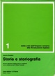 Cover of Storia e storiografia vol. 1