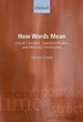 Cover of How words mean