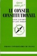 Cover of Le Conseil constitutionnel