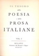 Cover of Il tesoro della poesia e della prosa italiane
