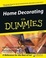Cover of "Home Decorating for Dummies"
