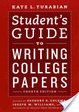 Cover of Student's guide to writing college papers