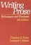Cover of 'Writing Prose'