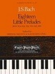 Cover of Eighteen Little Preludes, BWV 924-8, 930, 933-43 & 999