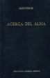 Cover of Acerca del Alma