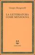 Cover of La letteratura come menzogna