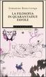 Cover of La filosofia in quarantadue favole