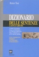 Cover of Dizionario delle sentenze latine e greche